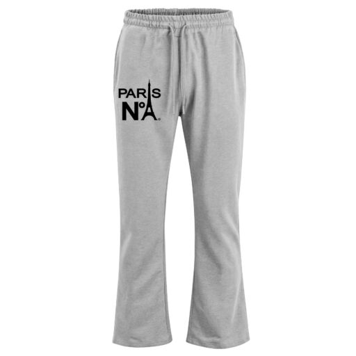 Slightly flared jogging trousers – original SÉRIG emblem – Grey/Black